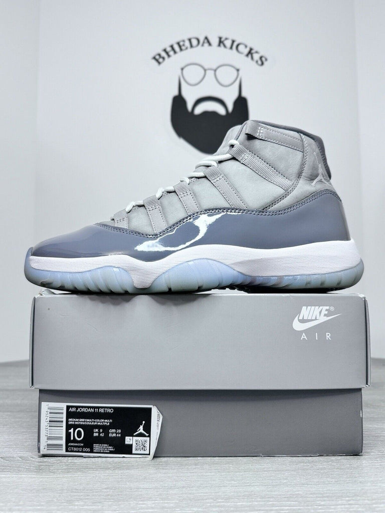 Size 10 - Nike Air Jordan 11 Cool Grey 2021 CT8012-005 Preowned Clean