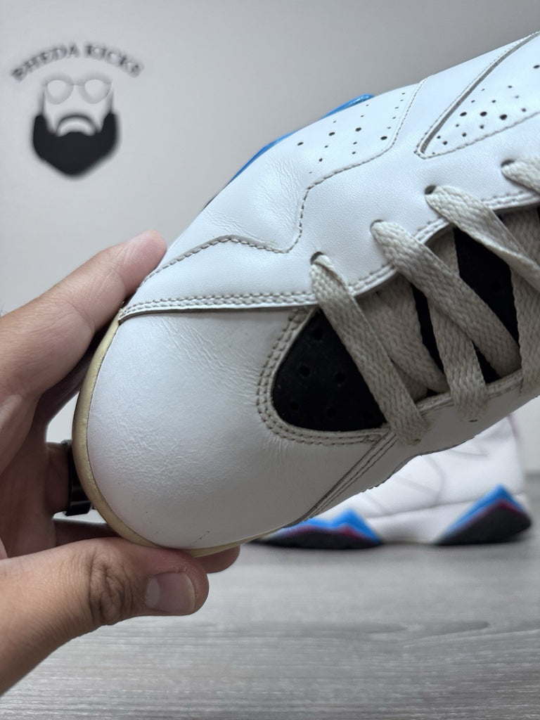 Size 11.5 - Nike Air Jordan 7 VII Retro Orion White Leather Sneaker 304775-105