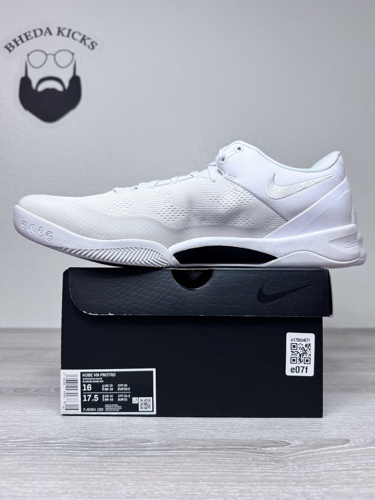 Size 16 - Nike Kobe 8 Protro Halo White FJ9364-100 Basketball Shoes Sneaker New