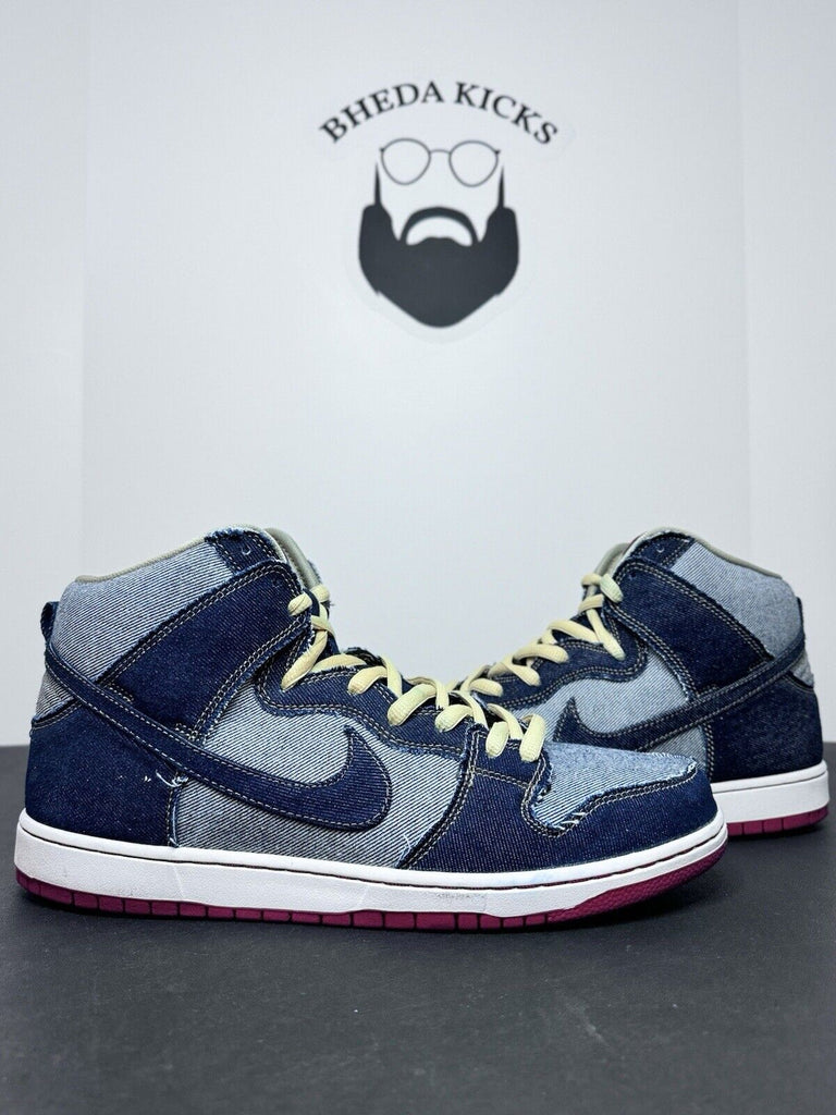 Nike SB Dunk High Hi Denim Reese Forbes Midnight Navy 881758-441 Men’s Size 13