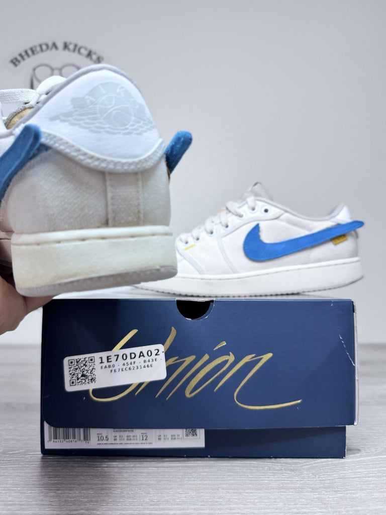 Size 10.5 - Jordan 1 Retro AJKO Low SP Union Sail Men’s DZ4864-100 Preowned