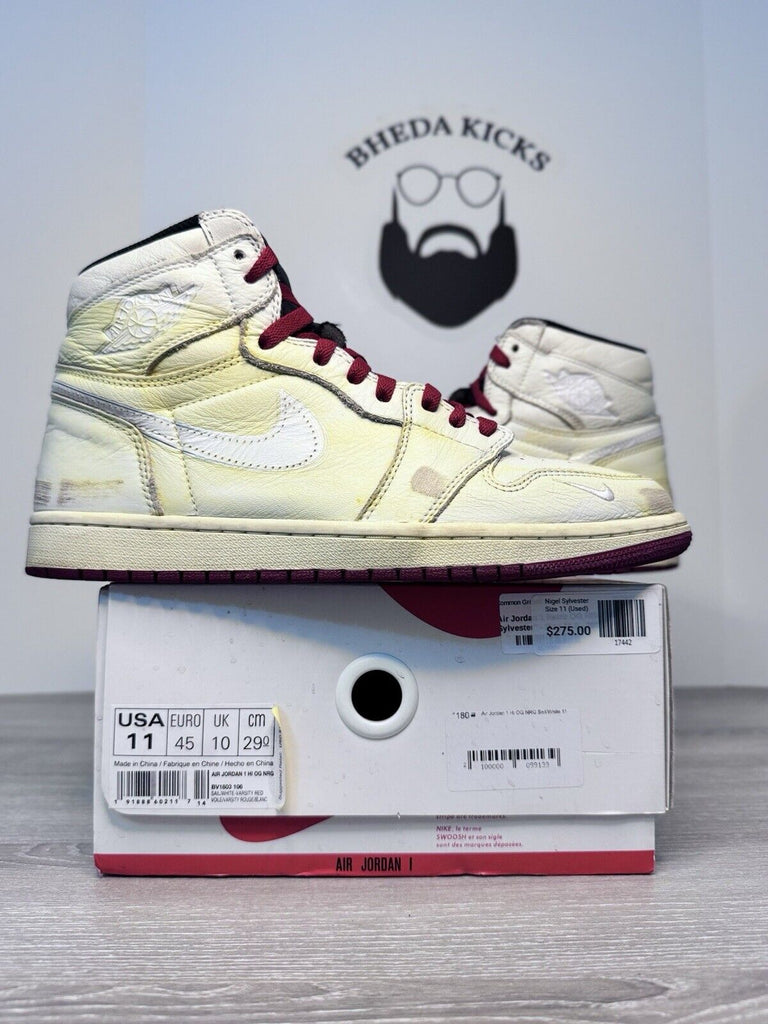 Size 11 - Air Jordan 1 Retro High OG Nigel Sylvester Preowned BV1803-106