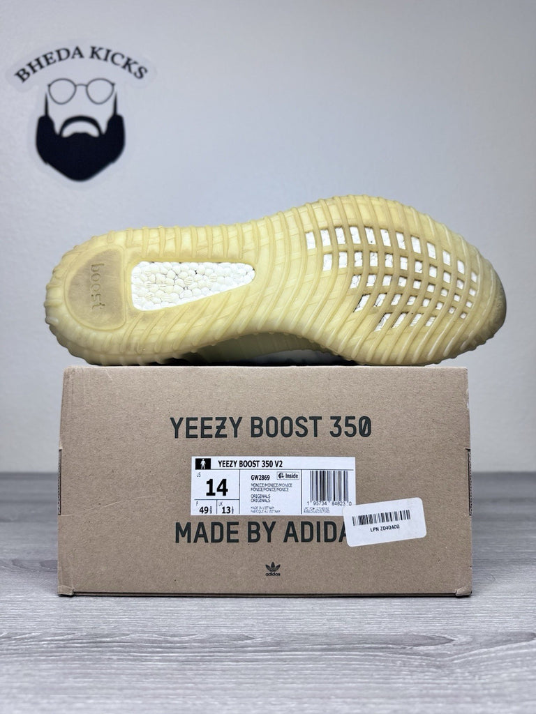 Size 14 - Adidas Men's Yeezy Boost 350 V2 Mono Ice GW2869 Preowned Authentic