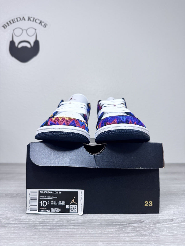 Size 10.5 - Air Jordan 1 SE Low Nothing But Net CZ8659-100 Preowned