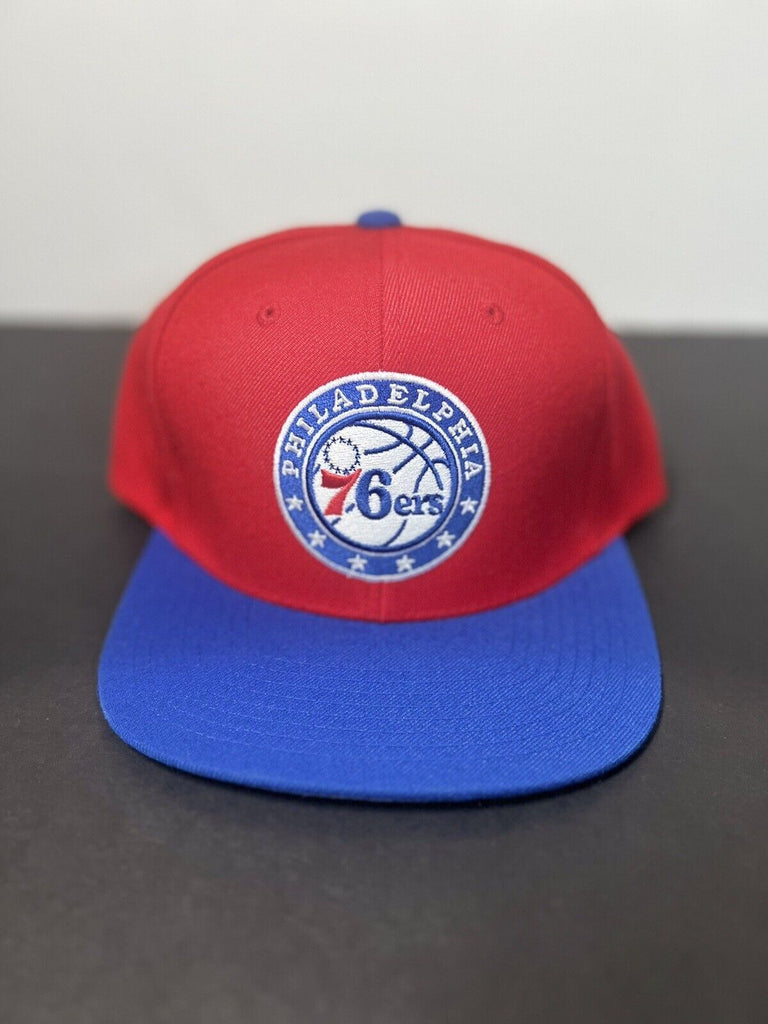 Mitchell & Ness NBA Philadelphia 76ers Snapback Hat Red Royal