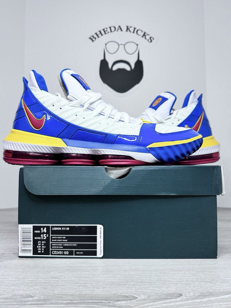 Size 14 - Nike LeBron XVI 16 SB SuperBron Superman CD2451-100 DS NEW