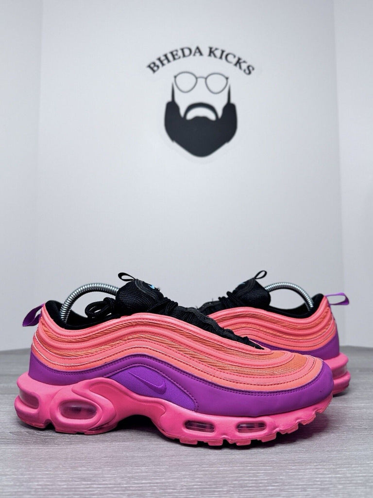 Size 9.5 - Nike Air Max 97 Plus Racer Pink 2018 AH8143-600 Preowned Og