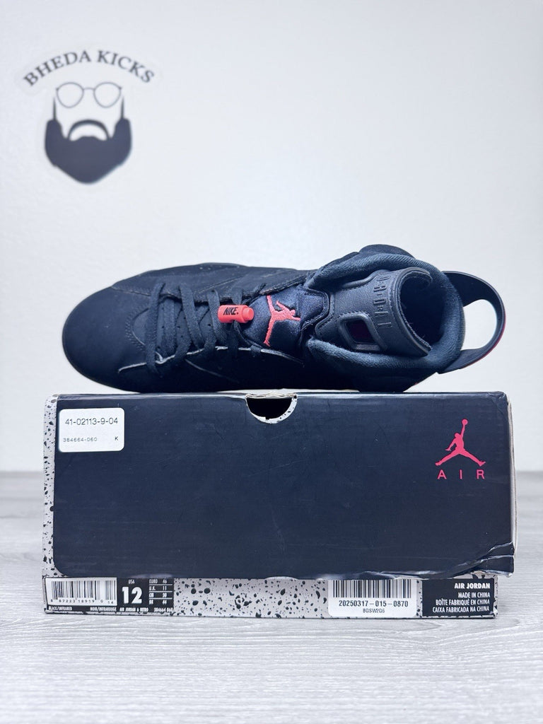 Size 12 - Jordan 6 Retro Mid Infrared 384664-060 Preowned Authentic Rare