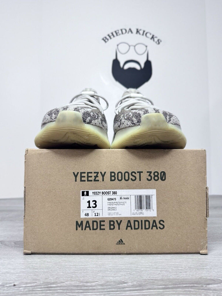 Size 13 - Adidas Yeezy Boost 380 Pyrite GZ0473 Preowned Authentic