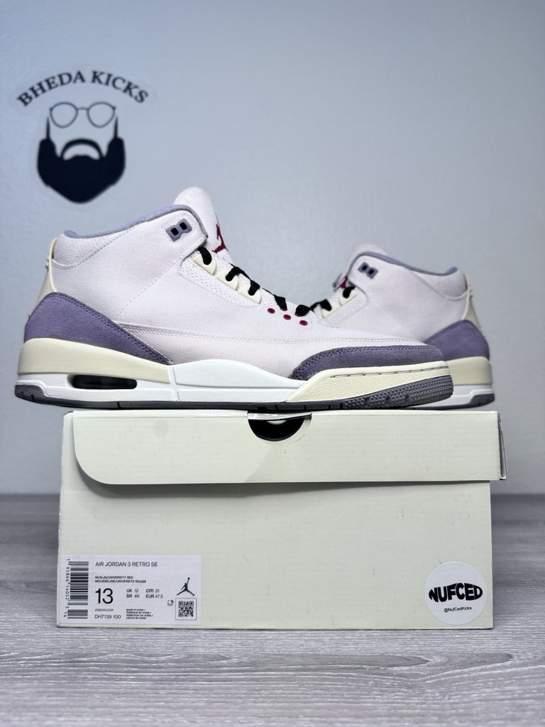 Size 13 - Air Jordan 3 Muslin (DH7139-100) Preowned Authentic Og