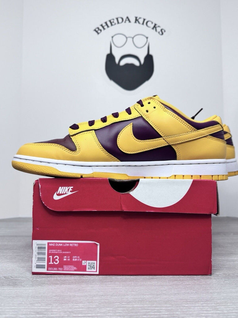 Size 13 - Nike Dunk Low Retro University Gold Mens DD1391-702 Preowned Og