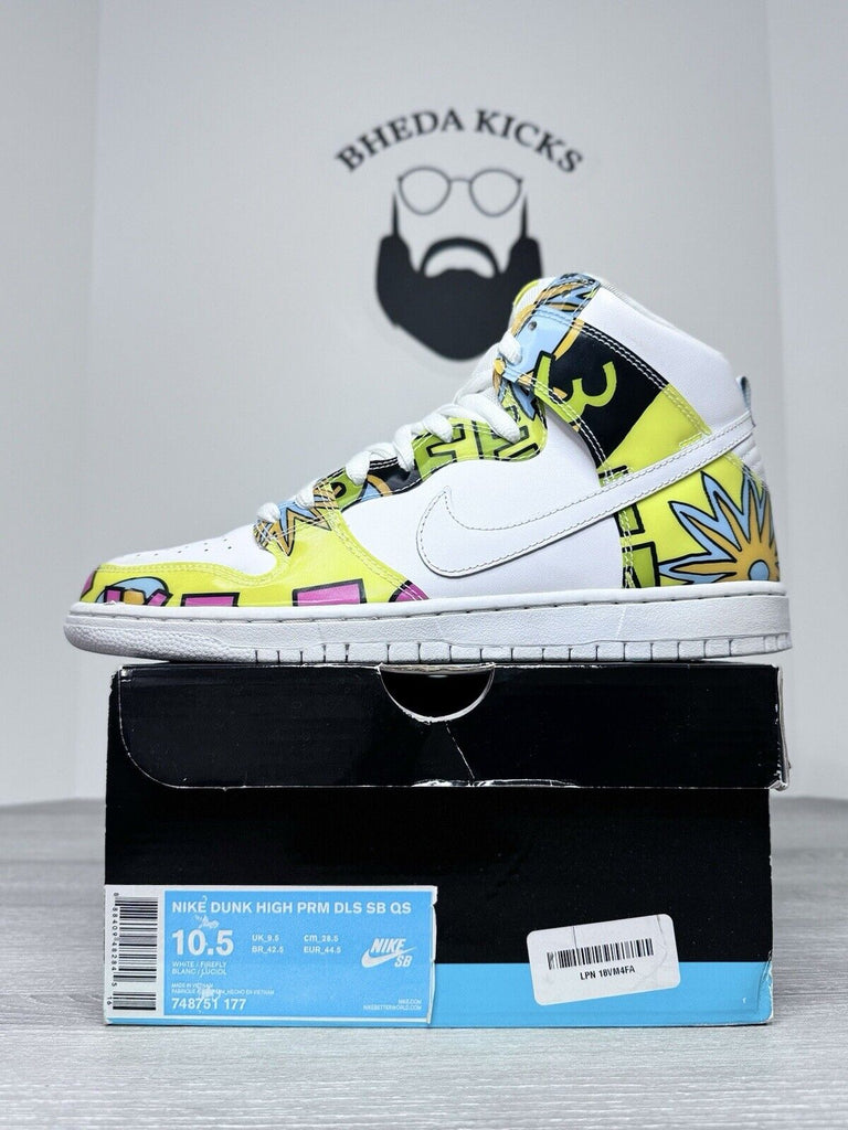 Size 10.5 - Nike Dunk PRM DLS SB QS High De La Soul Preowned 748751-177