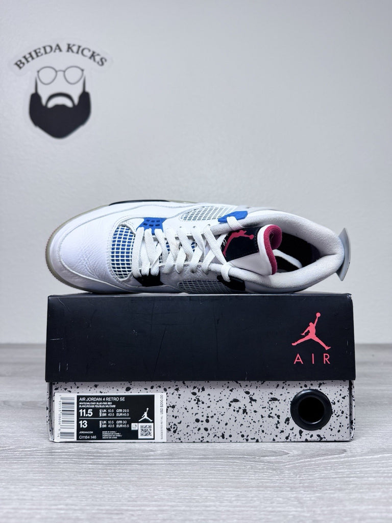 Size 11.5 - Jordan 4 Retro SE Mid What The 4 Mens White CI1184-146 Preowned