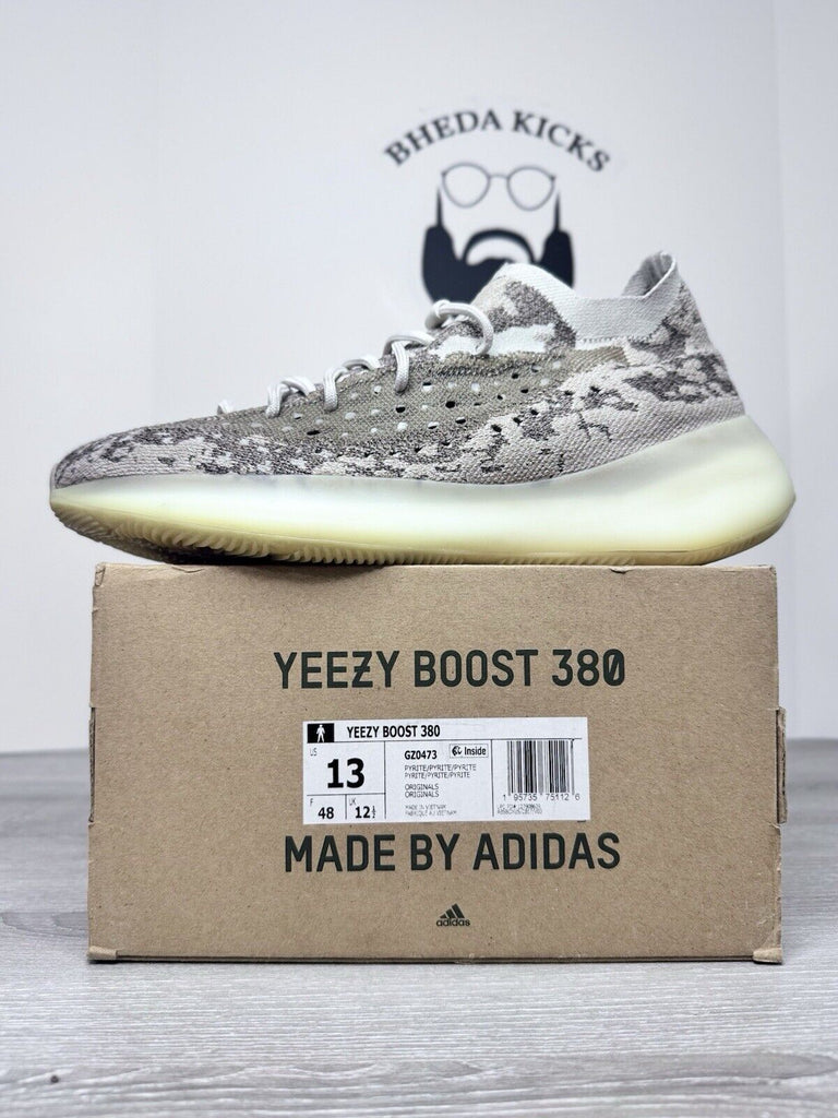 Size 13 - Adidas Yeezy Boost 380 Pyrite GZ0473 Preowned Authentic