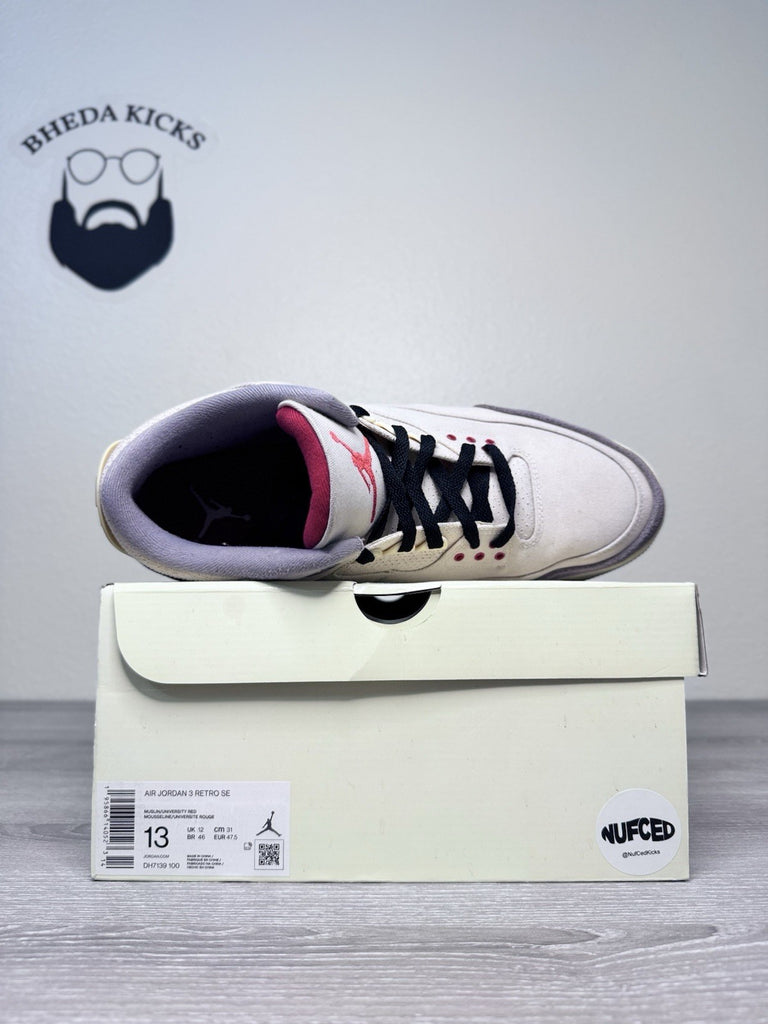 Size 13 - Air Jordan 3 Muslin (DH7139-100) Preowned Authentic Og