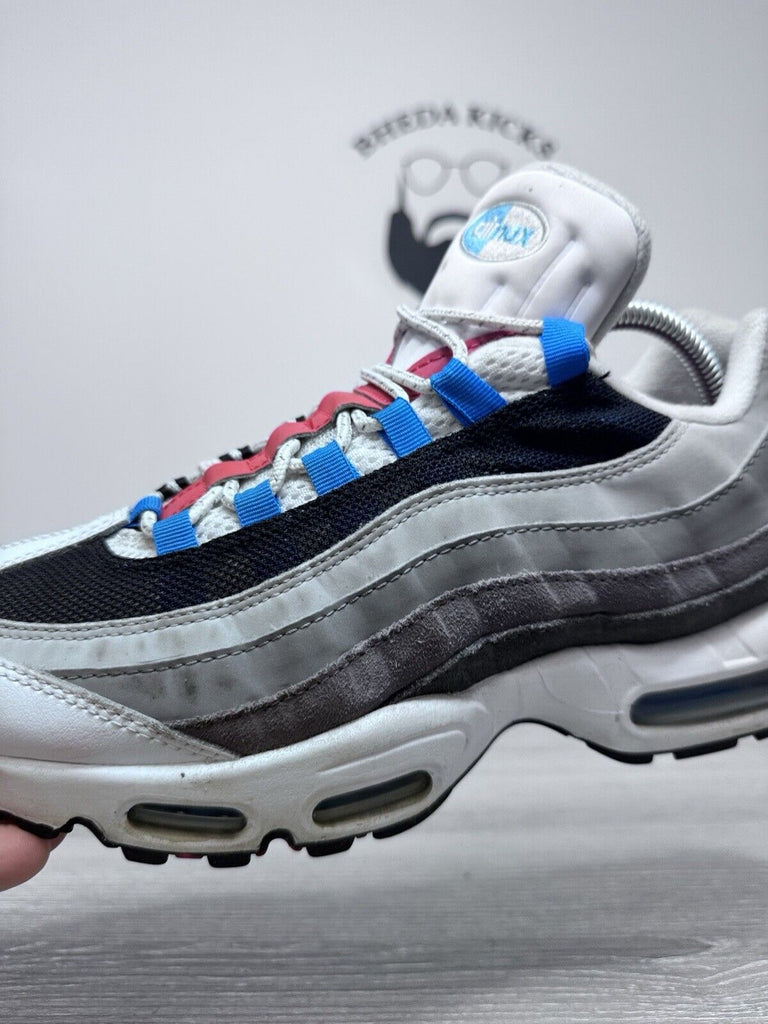 Size 10.5 - Nike Air Max 95 QS Greedy 2.0 White Grey Suede Leather (CJ0589-001)