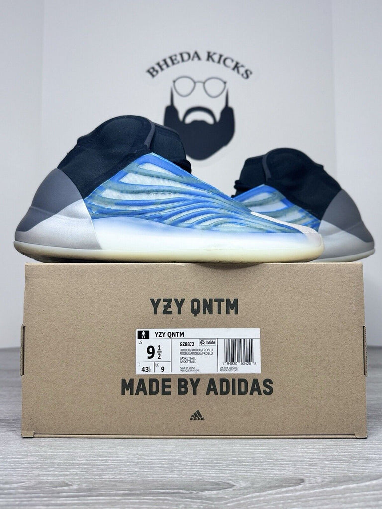 Size 9.5 - Adidas Yeezy Quantum QNTM YZY BASKETBALL Rare Frozen Blue GZ8872