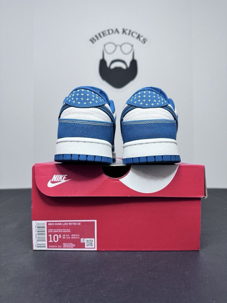 Nike Dunk Low Retro SE Summit White Industrial Blue DV0834-101 Men’s Size 10.5