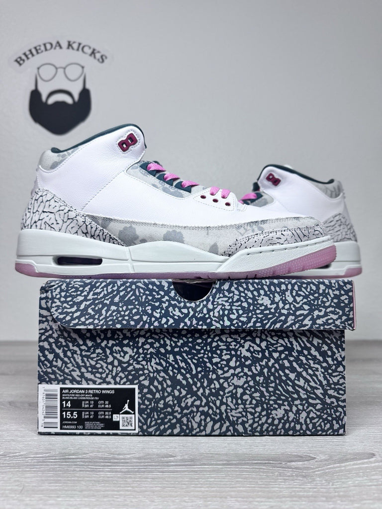 Size 14 - Nike Air Jordan 3 Retro 'Wings' [HM6993-100] Men's Preowned Rare