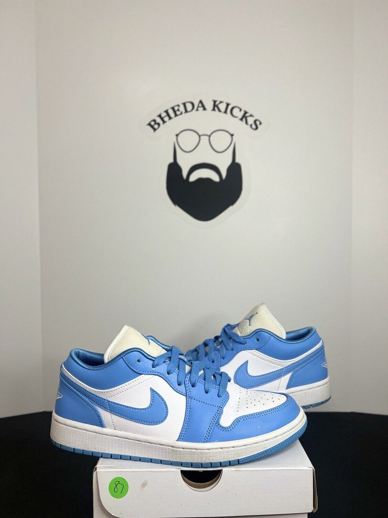 Jordan 1 Low UNC 2020 AO9944-441 Preowned Women's Size 10 / Men’s Size 8.5