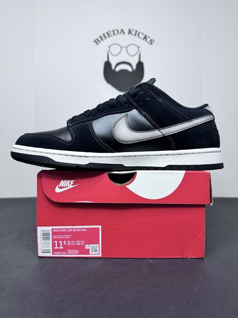 Nike Dunk Low Retro NAS Airbrush Black White Anthracite FD6923-001 Size 11.5