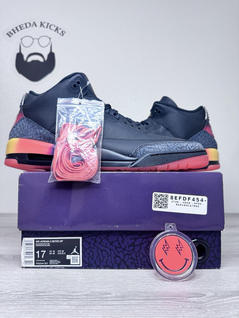 Size 17 - Jordan 3 Retro x J. Balvin Mid Rio Sneakers FN0344-001 Brand New