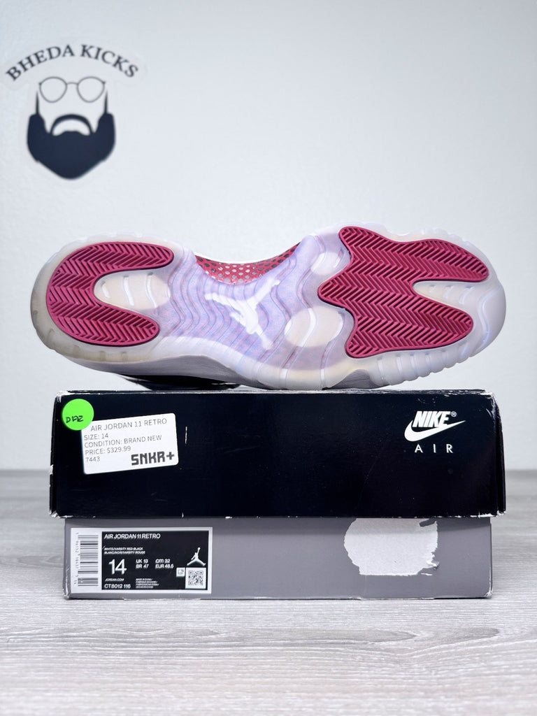 Size 14 - Nike Jordan 11 Retro Cherry 2022 (CT8012-116) Men's Preowned