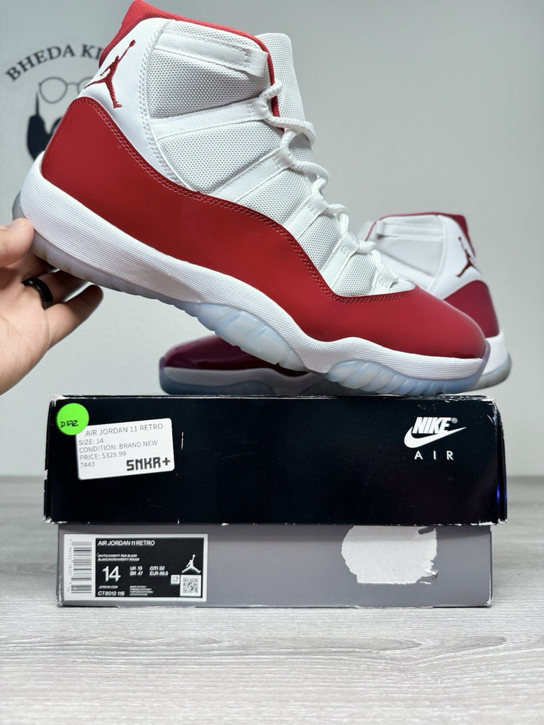 Size 14 - Nike Jordan 11 Retro Cherry 2022 (CT8012-116) Men's Preowned