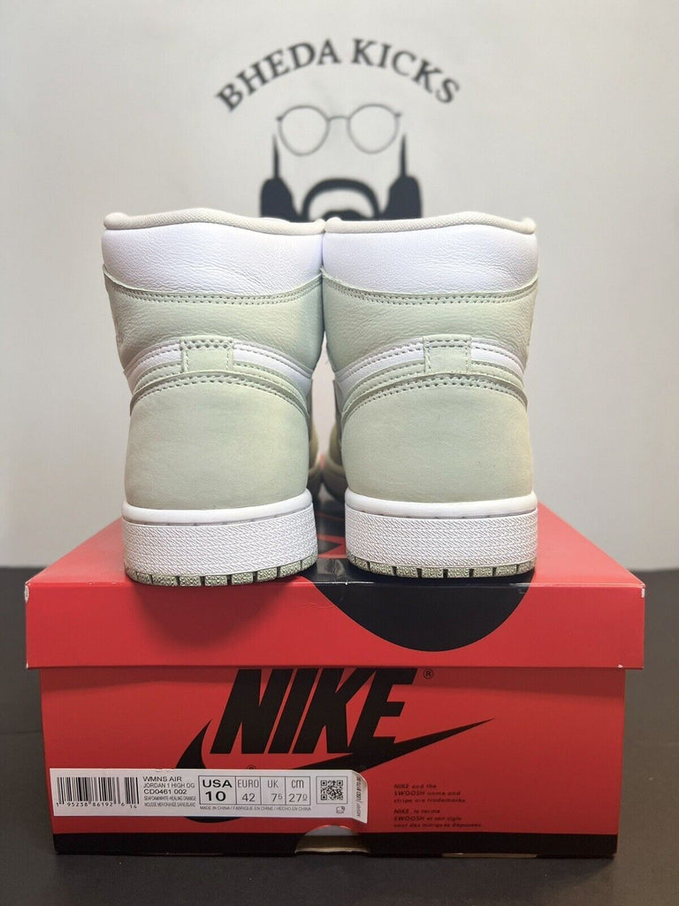 Nike Air Jordan 1 Retro High OG Seafoam Green White Size 10w (8.5m) Preowned