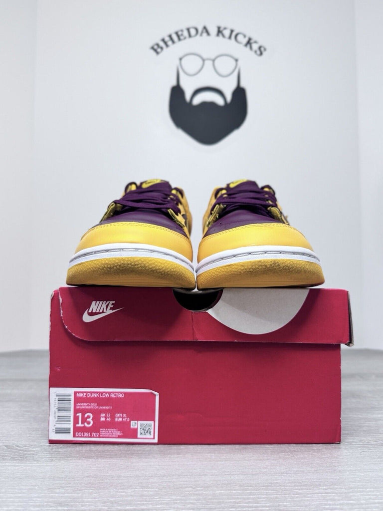 Size 13 - Nike Dunk Low Retro University Gold Mens DD1391-702 Preowned Og