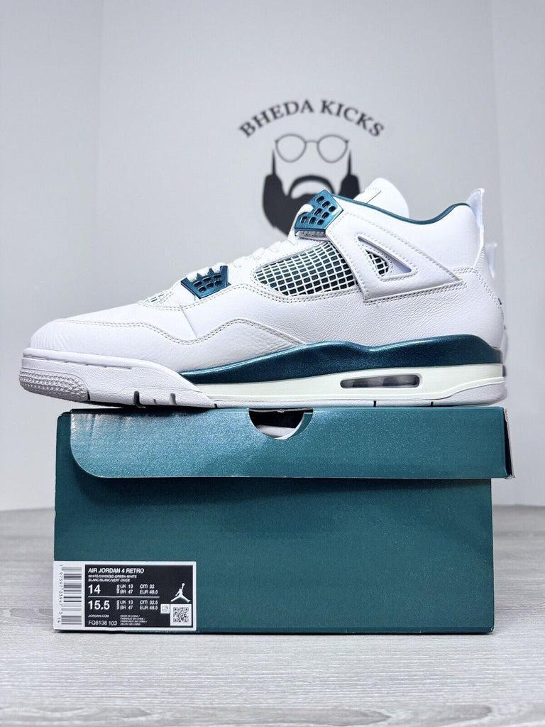 Size 14 - Air Jordan 4 Retro Oxidized Green FQ8138-103 Authentic NEW DS