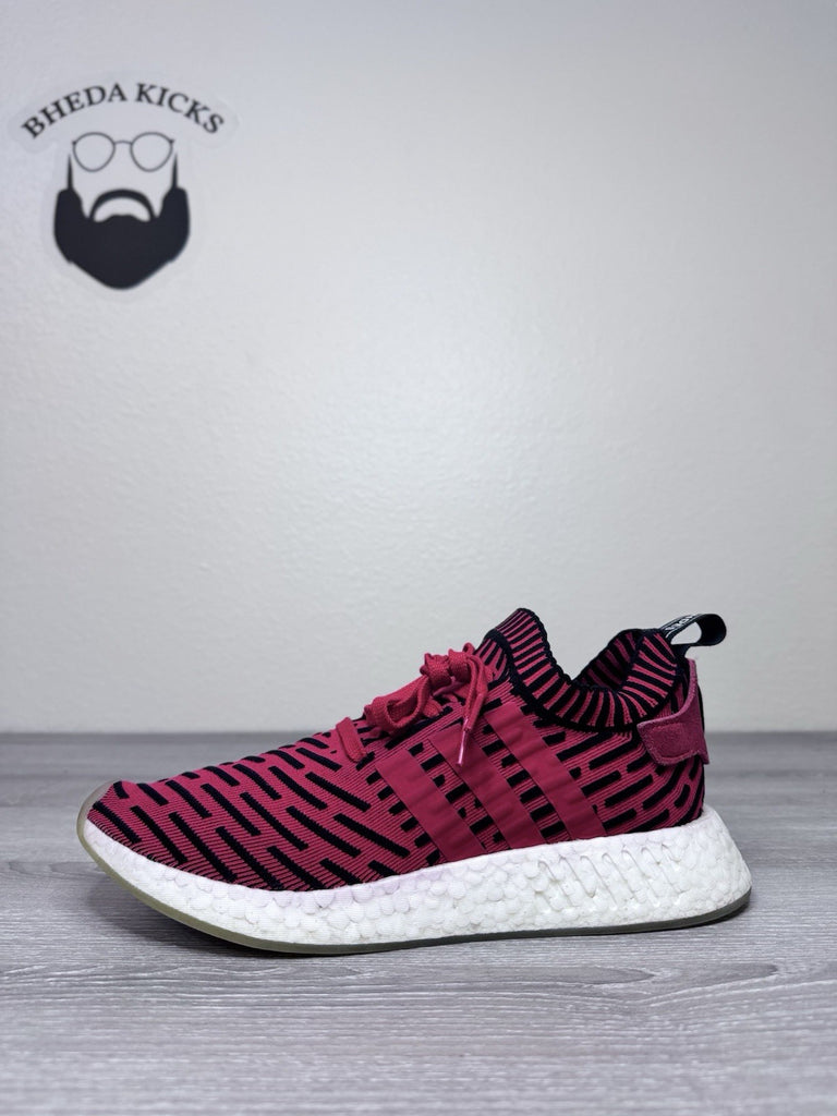 Size 10.5 - adidas NMD_R2 PK Core Red Black White Men’s Athletic Shoes (BB2910)