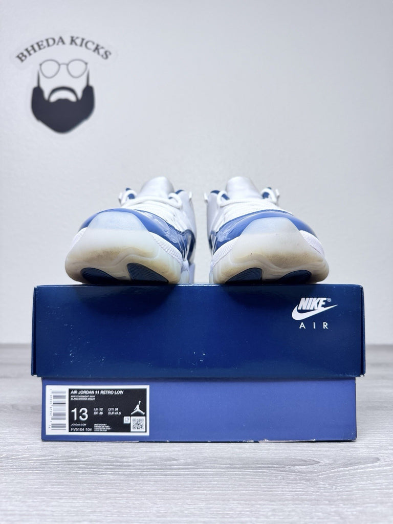 Size 13 - Nike Air Jordan 11 Retro Low White Diffused Navy Blue Men's FV5104-104