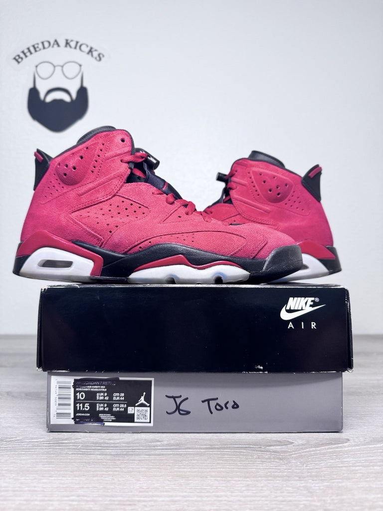 Size 10 - Nike Air Jordan 6 Retro Toro Bravo CT8529-600 Black Red Varsity