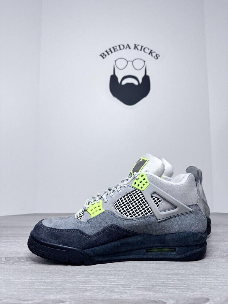 Size 9.5 - Nike Air Jordan 4 SE 95 Neon CT5342-007 OG Retro Preowned