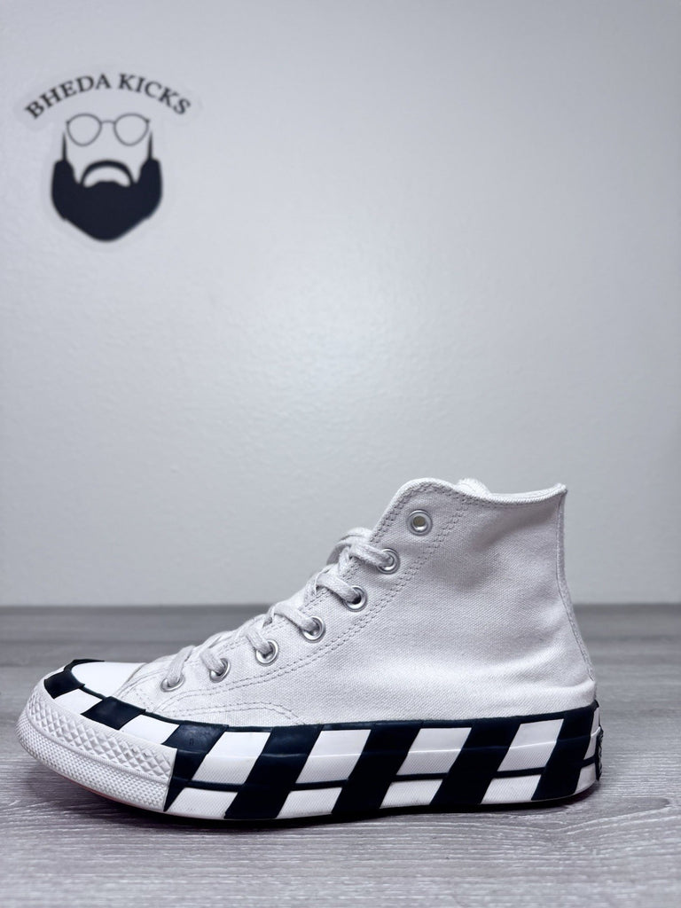 Size 6M/8W - Off White x Converse Chuck Taylor All Star 70 Hi White 163862C