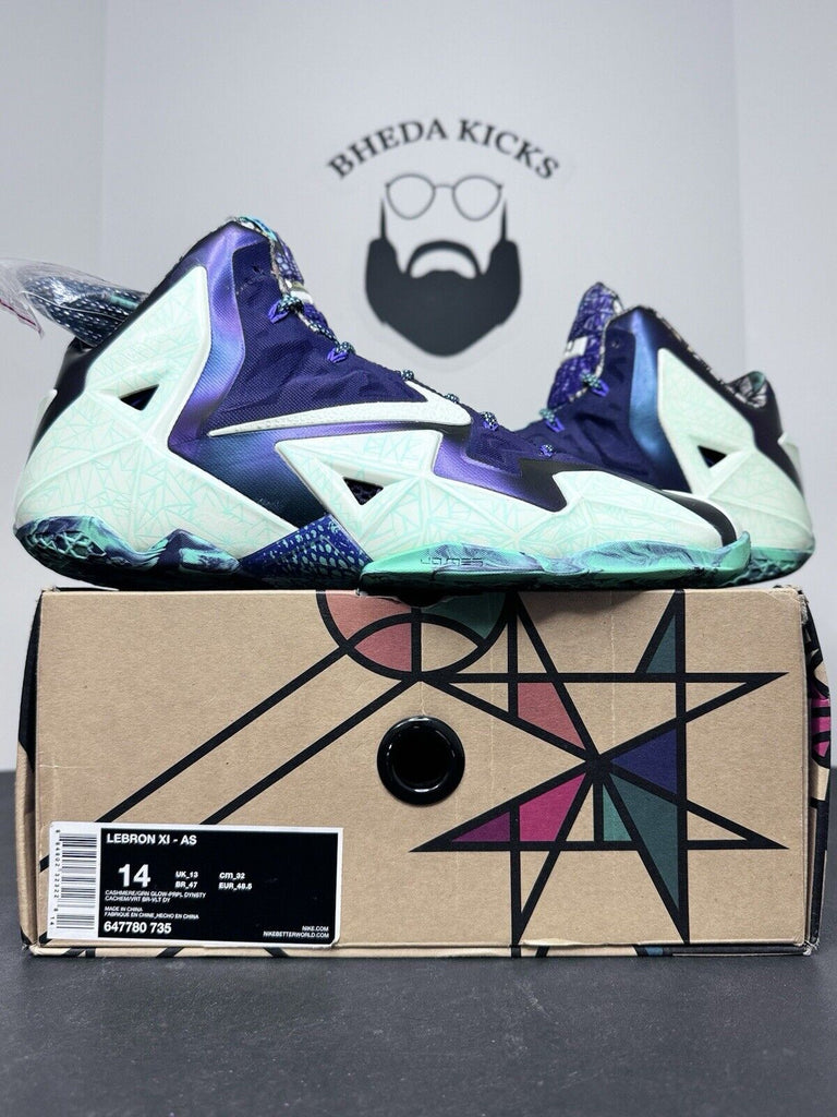 Nike Lebron 11 All-Star Gumbo NOLA 2014 647780-735 Preowned Men’s Size 14