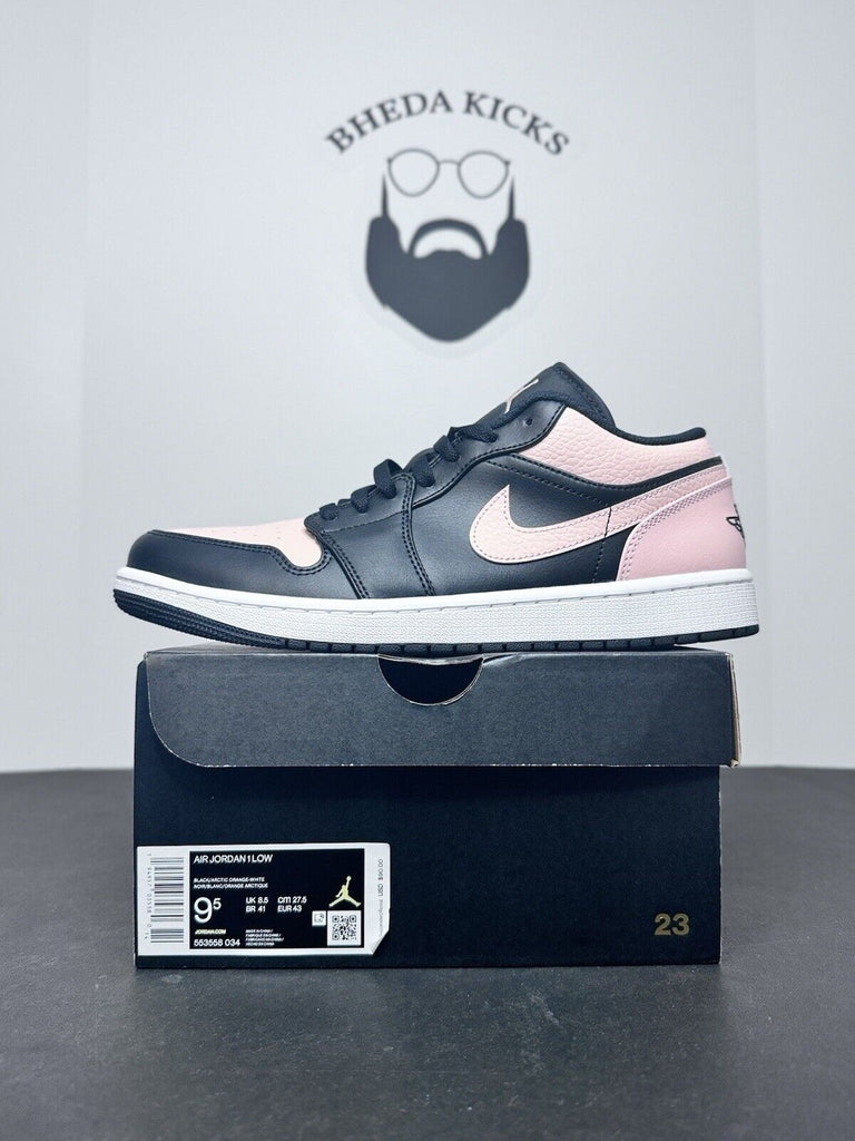 Size 9.5 - Nike Air Jordan 1 Low Crimson Tint Black 553558 034 Men's Og