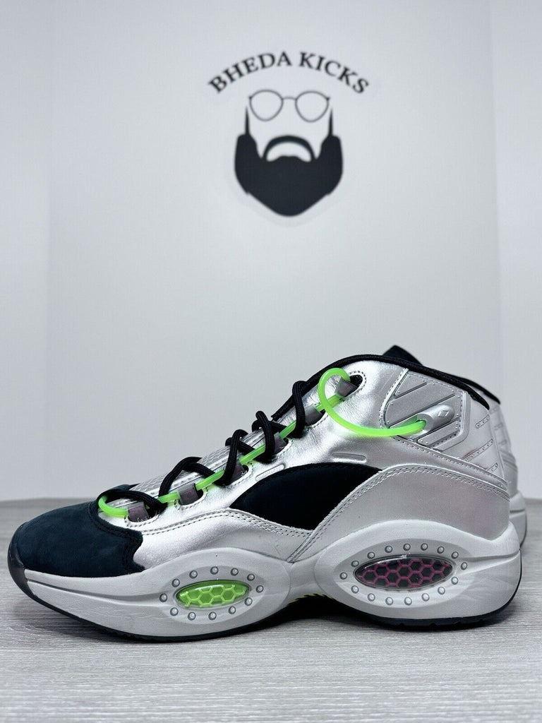 Size 11.5 - Reebok Question Mid Minions Gru's Lab Shoes Silver FW7548 Men's NEW