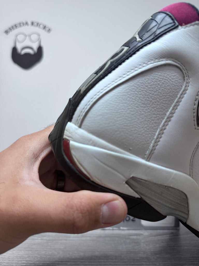 Size 10.5 - Air Jordan 14 Retro 2014 Black Toe 487471-102 Preowned Authentic