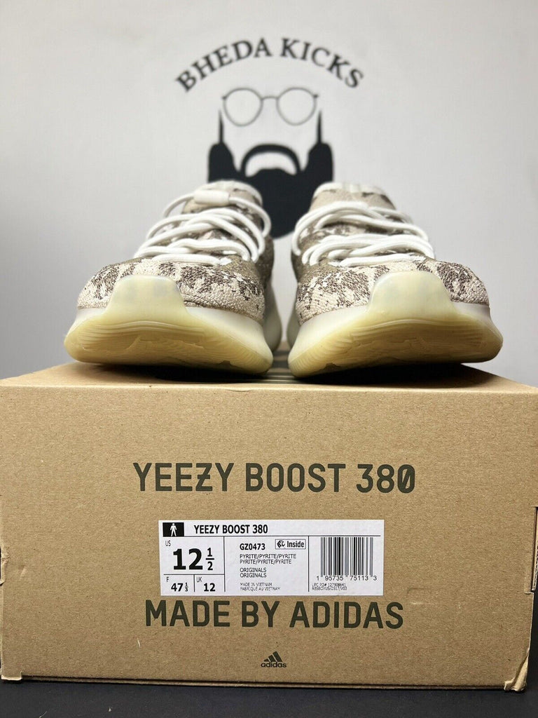 Adidas Yeezy Boost 380 Pyrite Size 12.5 GZ0473 Preowned Clean Rare Og Kanye