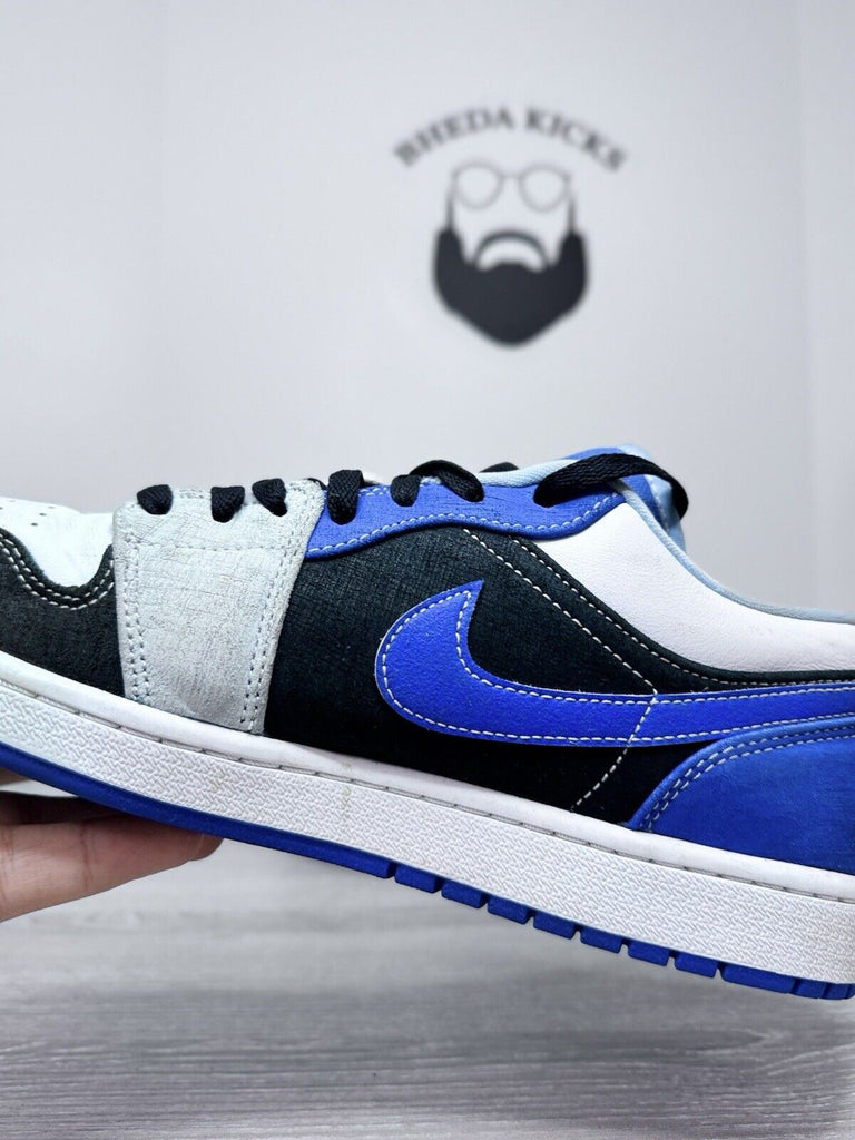 Size 11.5 - Air Jordan 1 SE Low Racer Blue Preowned Authentic DH0206-400