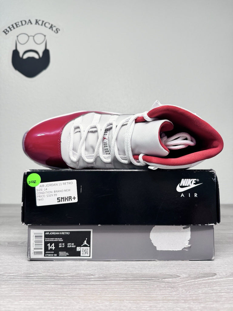 Size 14 - Nike Jordan 11 Retro Cherry 2022 (CT8012-116) Men's Preowned