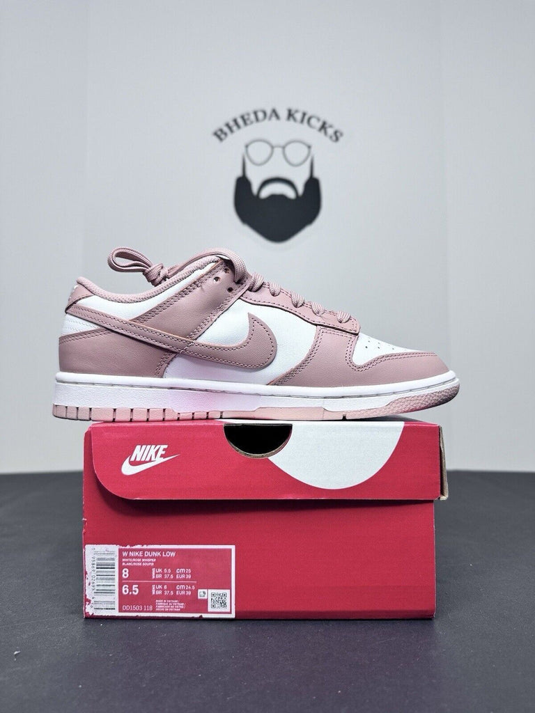 NEW Nike Women's Dunk Low Shoes Rose Whisper White DD1503-118 Size 8W/6.5M