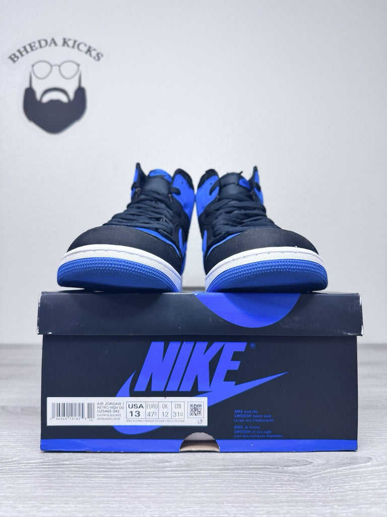 Size 13 - Jordan 1 Retro OG High Black Royal Blue Reimagined DZ5485-042