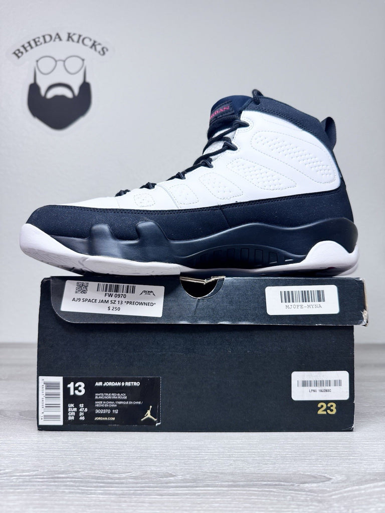 Size 13 - Air Jordan 9 Retro “Space Jam” (302370-112) 2016 Preowned Clean
