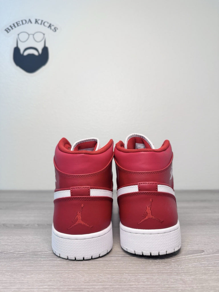 Size 16 - Nike Air Jordan 1 Mid Gym Red 2.0 Mens 554724-600 Preowned Og