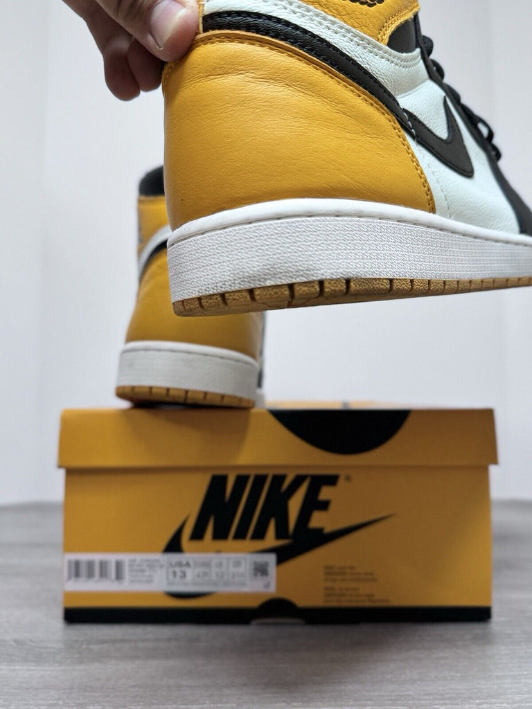 Size 13 - Nike Air Jordan 1 Retro High OG Taxi Yellow Toe 555088-711 Men’s