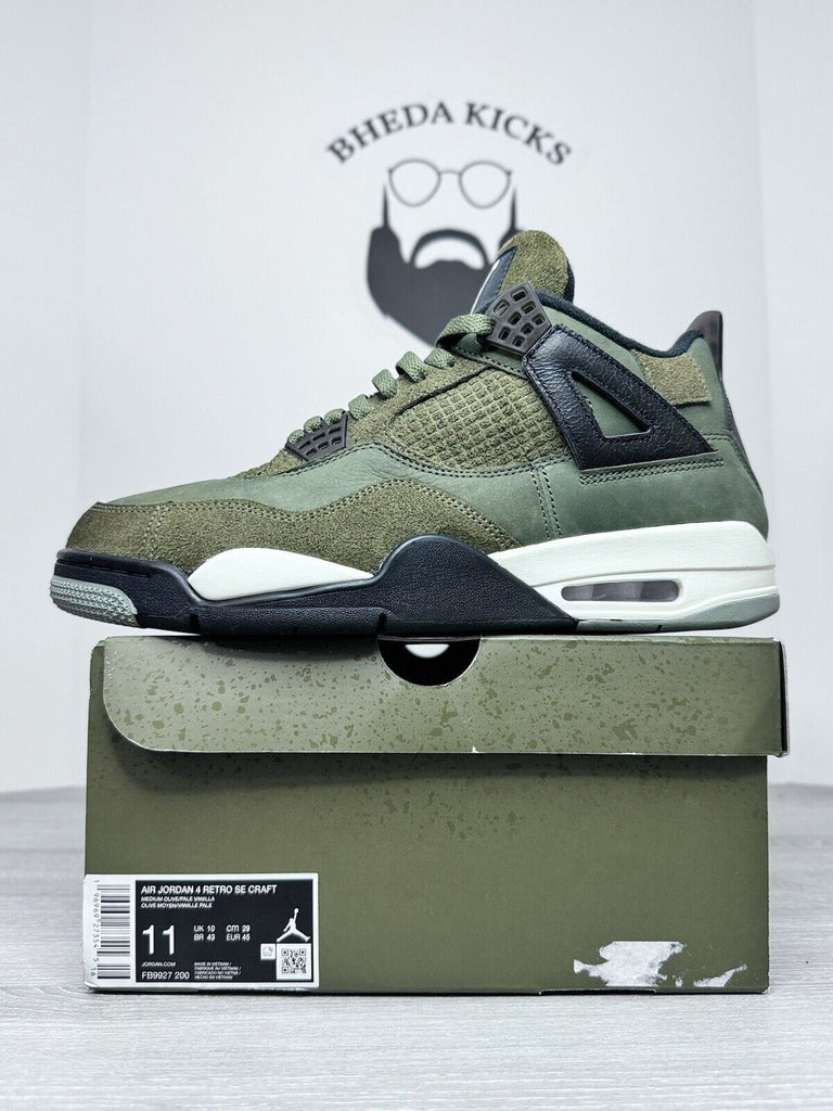 Size 11 - Air Jordan 4 Retro SE Craft Olive FB9927-200 Preowned Authentic