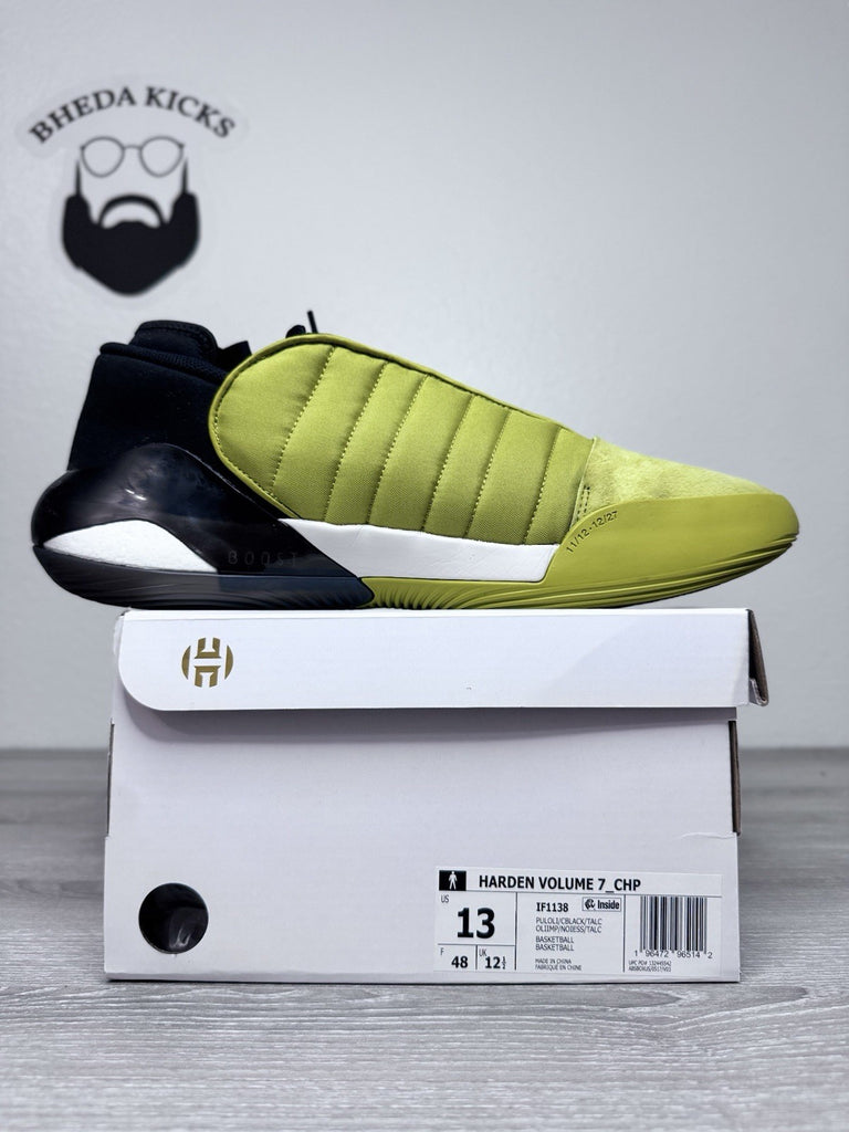 Size 13 -Adidas Harden Vol. 7 Mid Pulse Olive IF1138 Men’s Preowned Authentic
